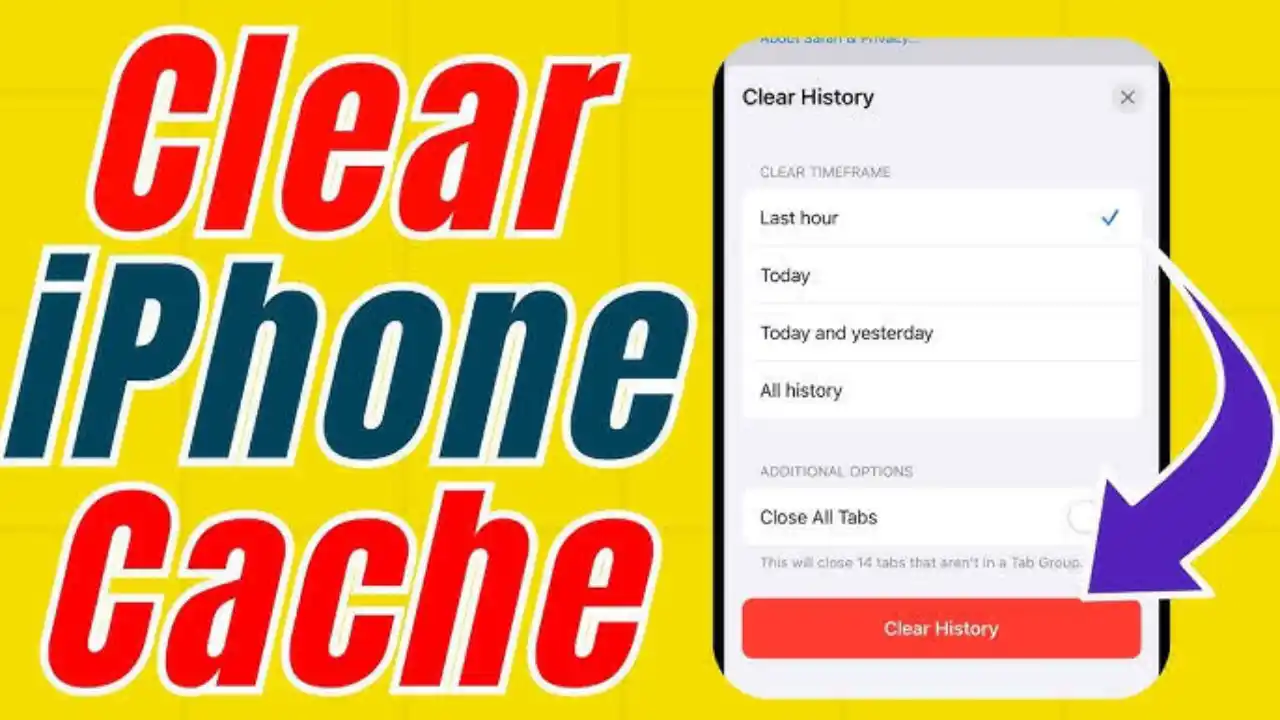 Clear iPhone cache