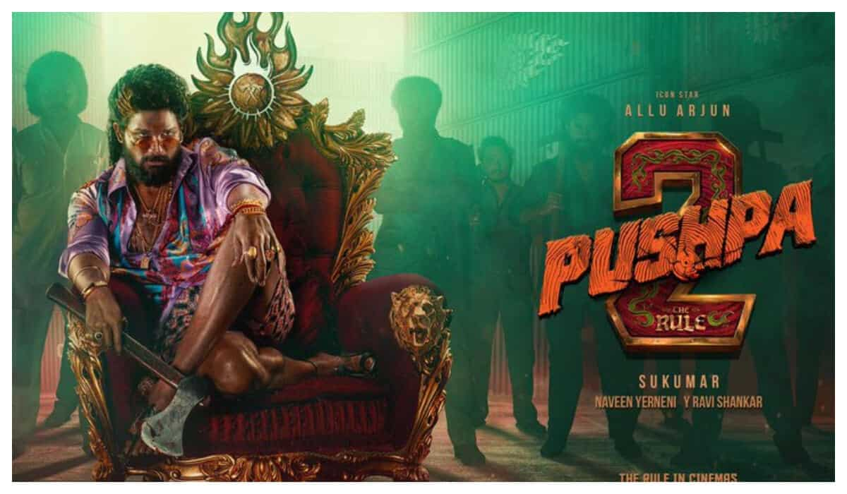 Pushpa 2 - Allu Arjun looks menacing in the latest poster, teaser release  time revealed